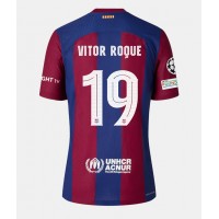 Fotbalové Dres Barcelona Vitor Roque #19 Dámské Domácí 2023-24 Krátký Rukáv